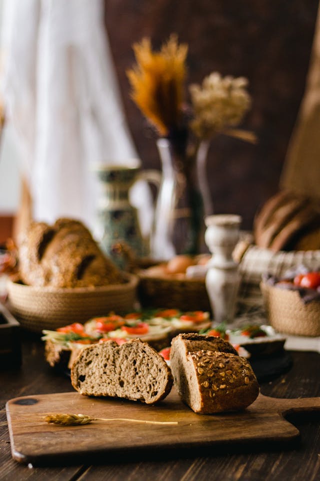 Bakers kneading dough in an artisanal bakery